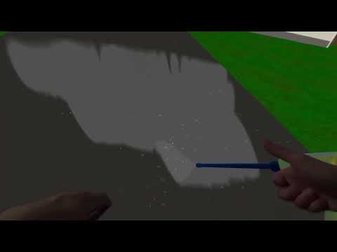 Pressure washing simulator demo on Apple Vision Pro